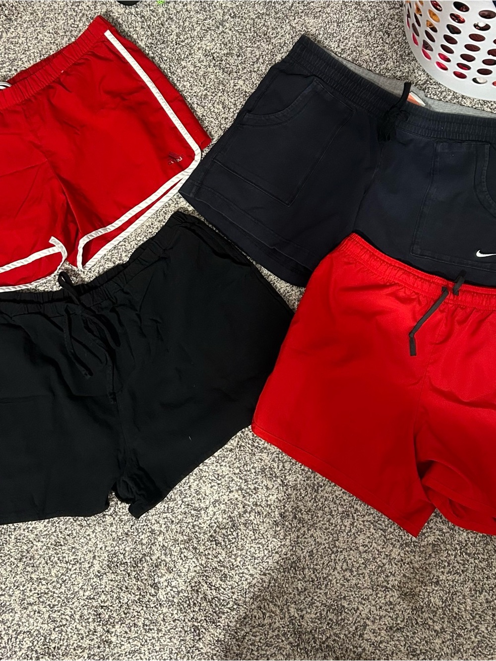 Mixed Athletic Shorts Bundle - Red & Black